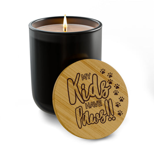 Scented Soy Candle, 14oz My Kids Have Paws (Engraving)