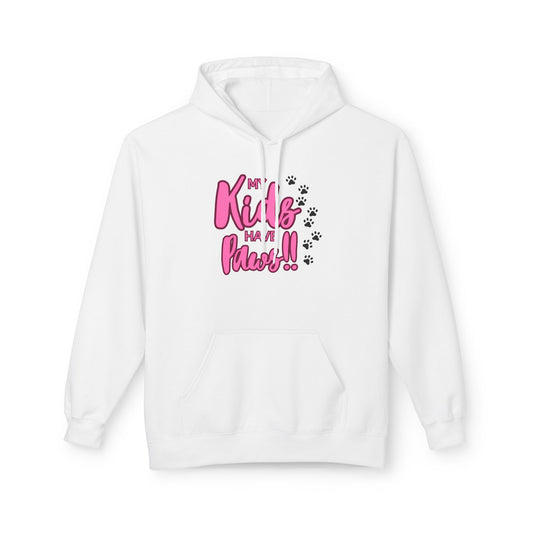 Unisex Midweight Softstyle Fleece Hoodie My Kids have Paws