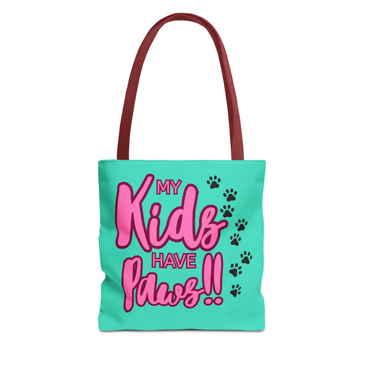 Tote Bag 13x13 My Kids Have Paws Mother