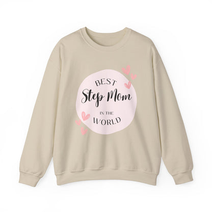 Best Step Mom Crewneck Sweatshirt – Cozy Gift for Step Moms