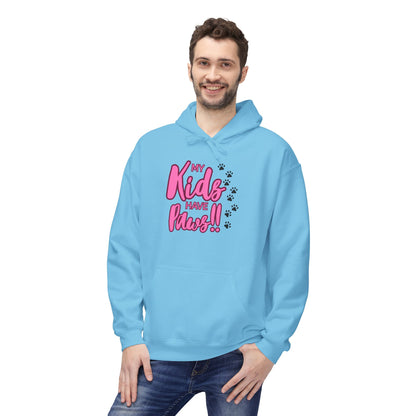 Unisex Midweight Softstyle Fleece Hoodie My Kids have Paws