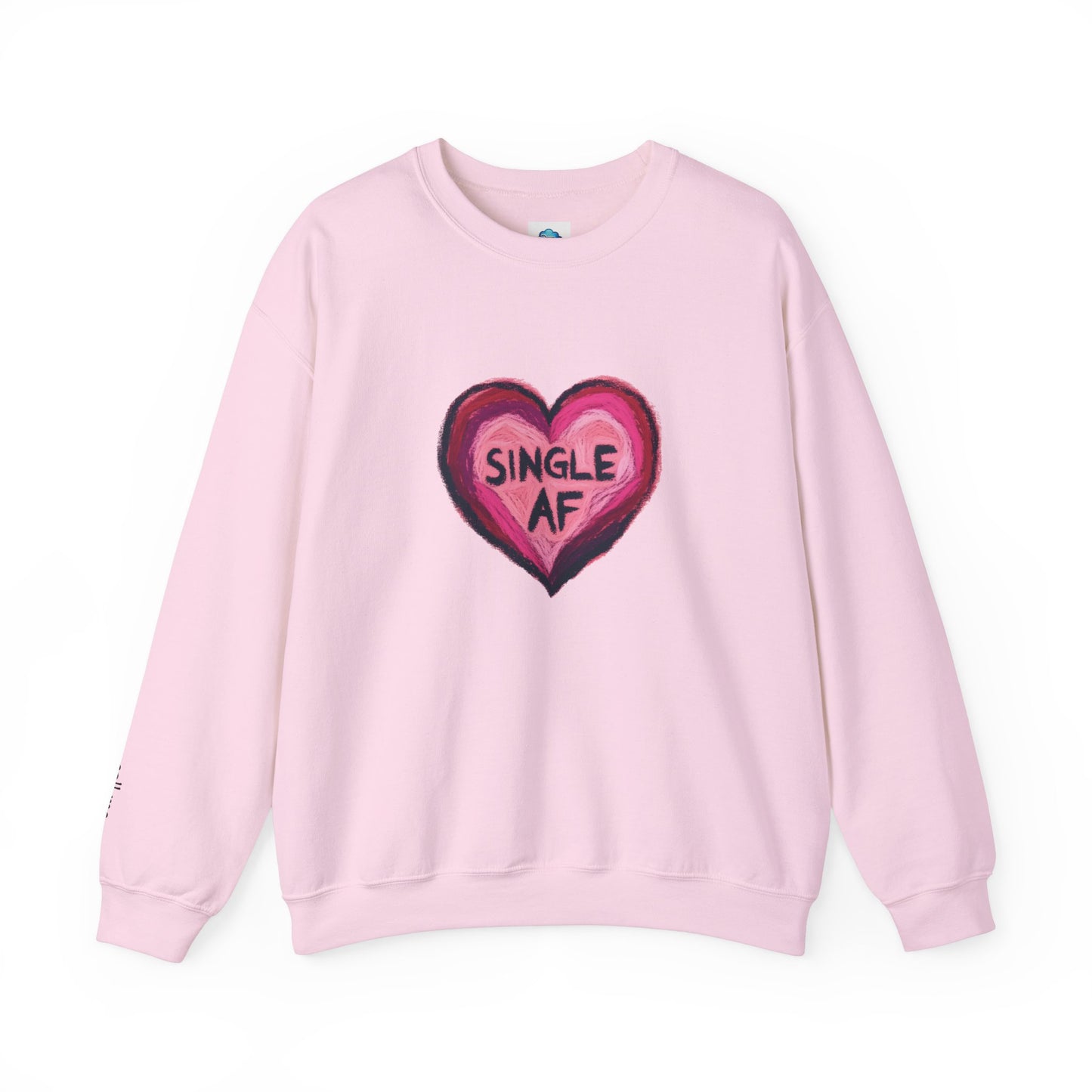 Single AF Heart Sweatshirt - Unisex Heavy Blend™ Crewneck