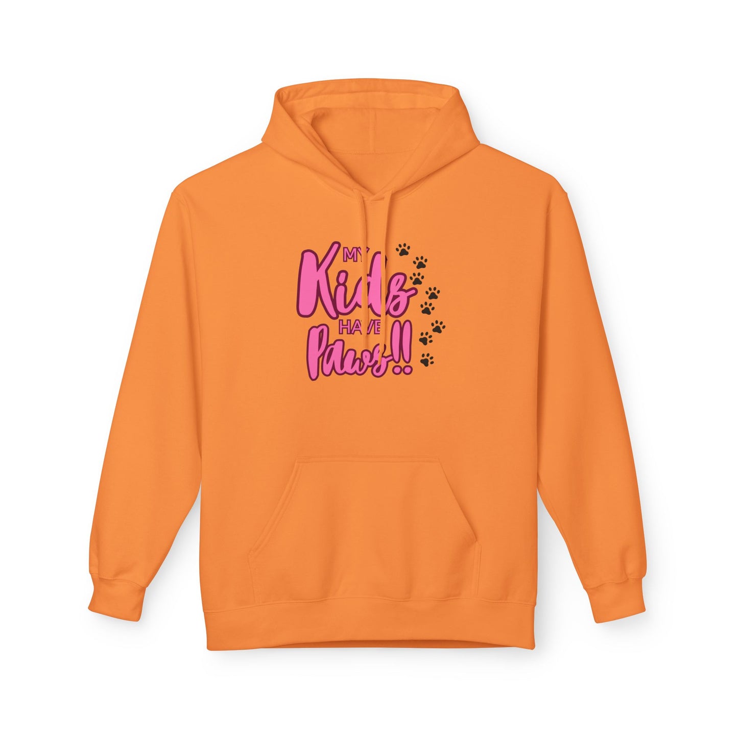 Unisex Midweight Softstyle Fleece Hoodie My Kids have Paws