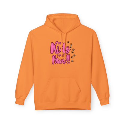 Unisex Midweight Softstyle Fleece Hoodie My Kids have Paws