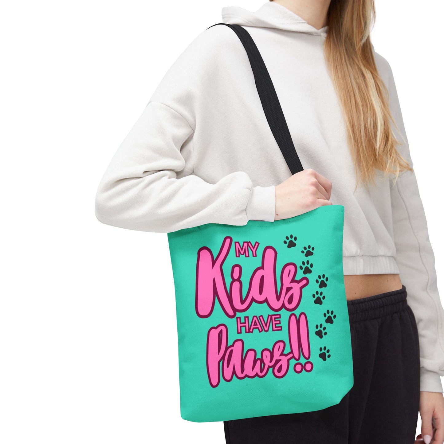 Tote Bag 13x13 My Kids Have Paws Mother