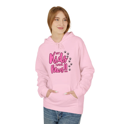 Unisex Midweight Softstyle Fleece Hoodie My Kids have Paws