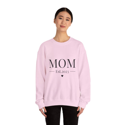Mom Est. 2023 Crewneck Sweatshirt - Perfect Gift for New Moms