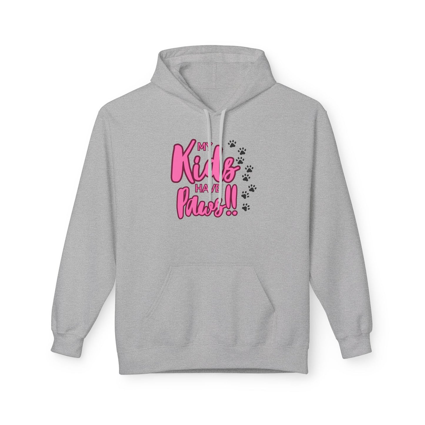 Unisex Midweight Softstyle Fleece Hoodie My Kids have Paws