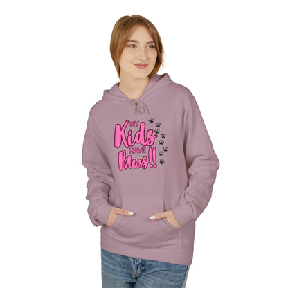 Unisex Midweight Softstyle Fleece Hoodie My Kids have Paws