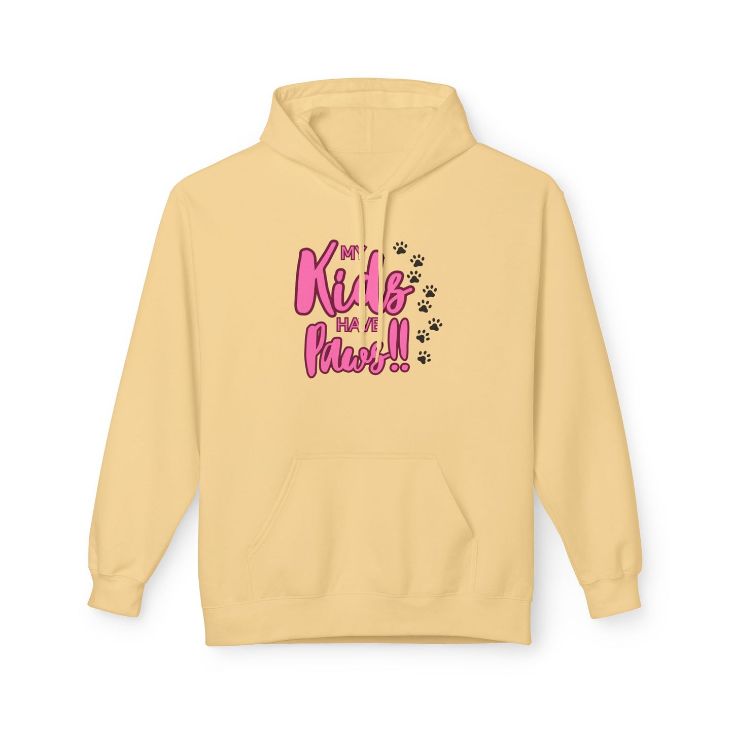 Unisex Midweight Softstyle Fleece Hoodie My Kids have Paws