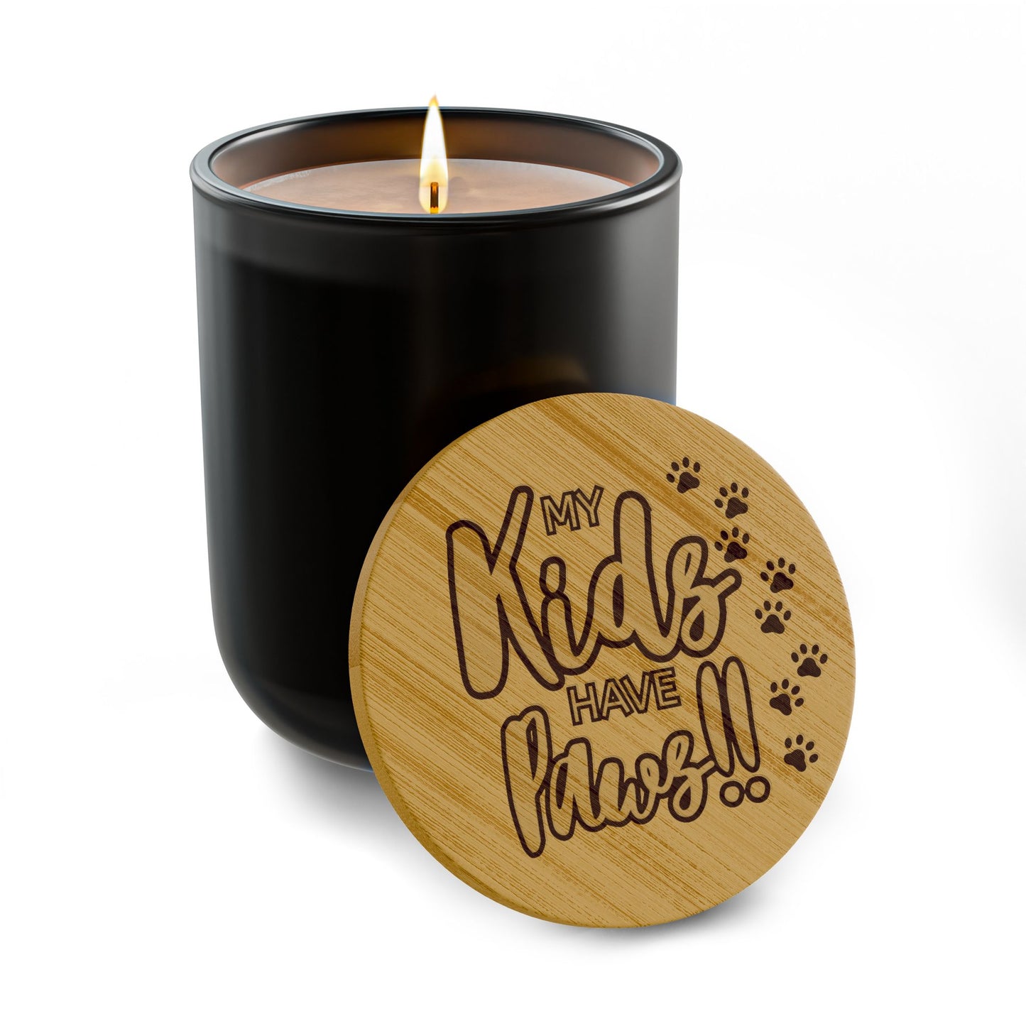 Scented Soy Candle, 14oz  My Kids Have Paws (Engraving)