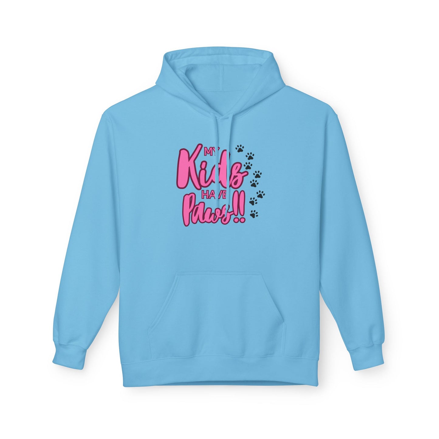Unisex Midweight Softstyle Fleece Hoodie My Kids have Paws