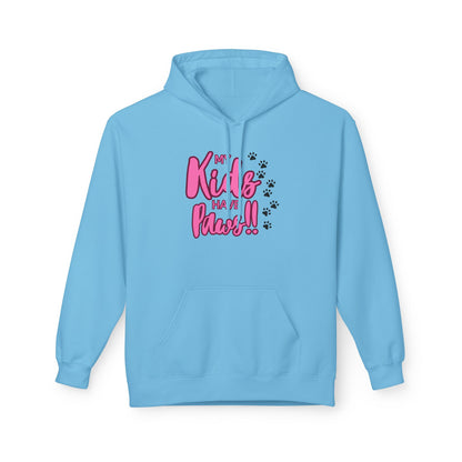 Unisex Midweight Softstyle Fleece Hoodie My Kids have Paws