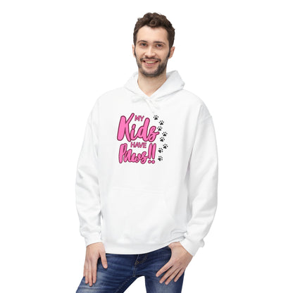 Unisex Midweight Softstyle Fleece Hoodie My Kids have Paws
