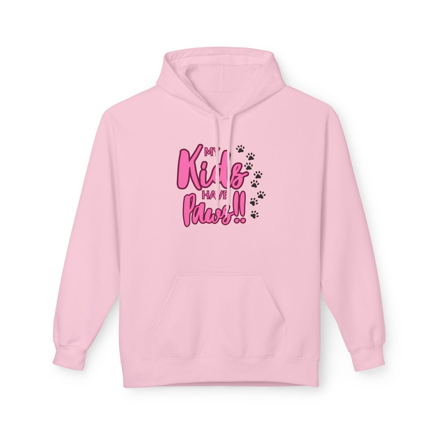 Unisex Midweight Softstyle Fleece Hoodie My Kids have Paws