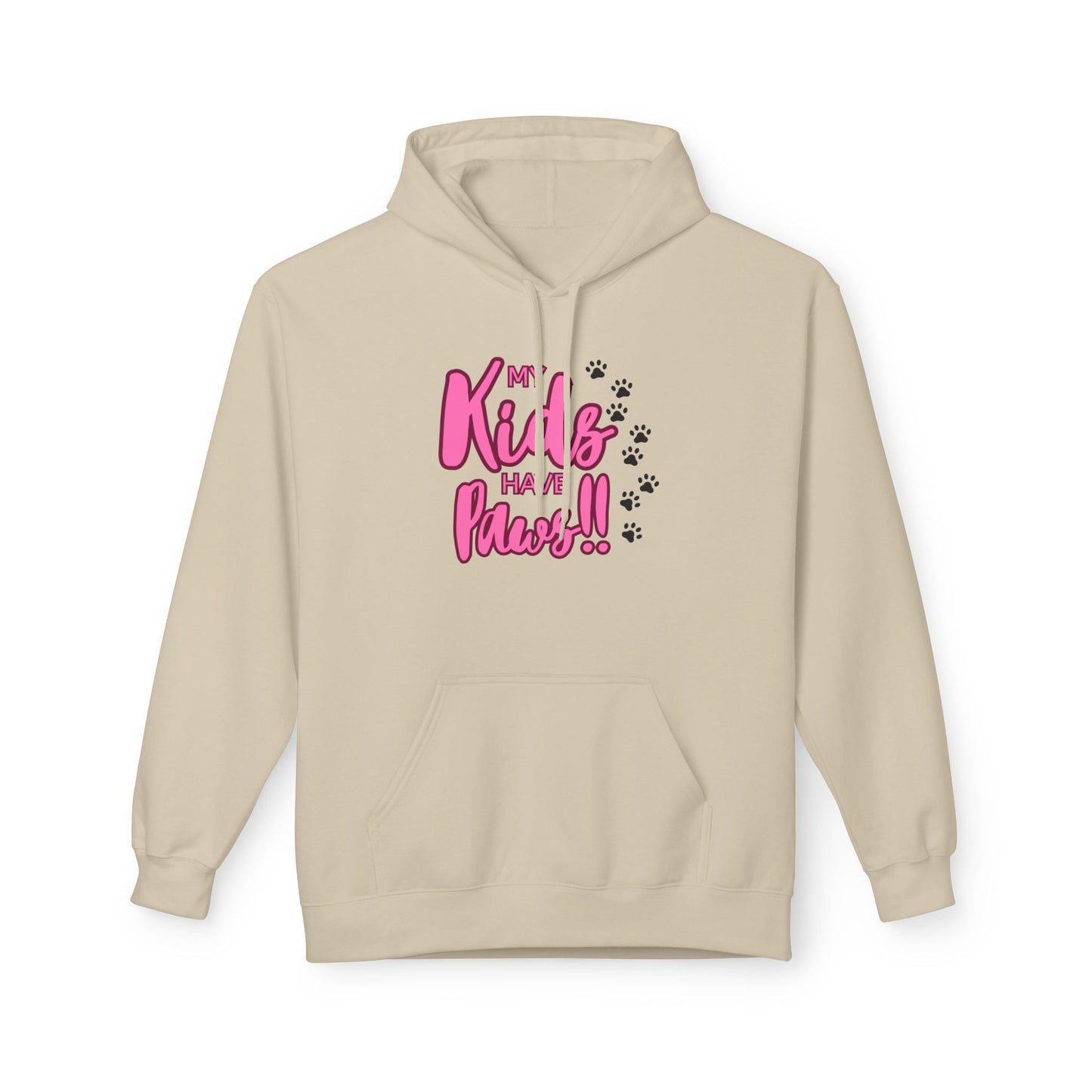 Unisex Midweight Softstyle Fleece Hoodie My Kids have Paws