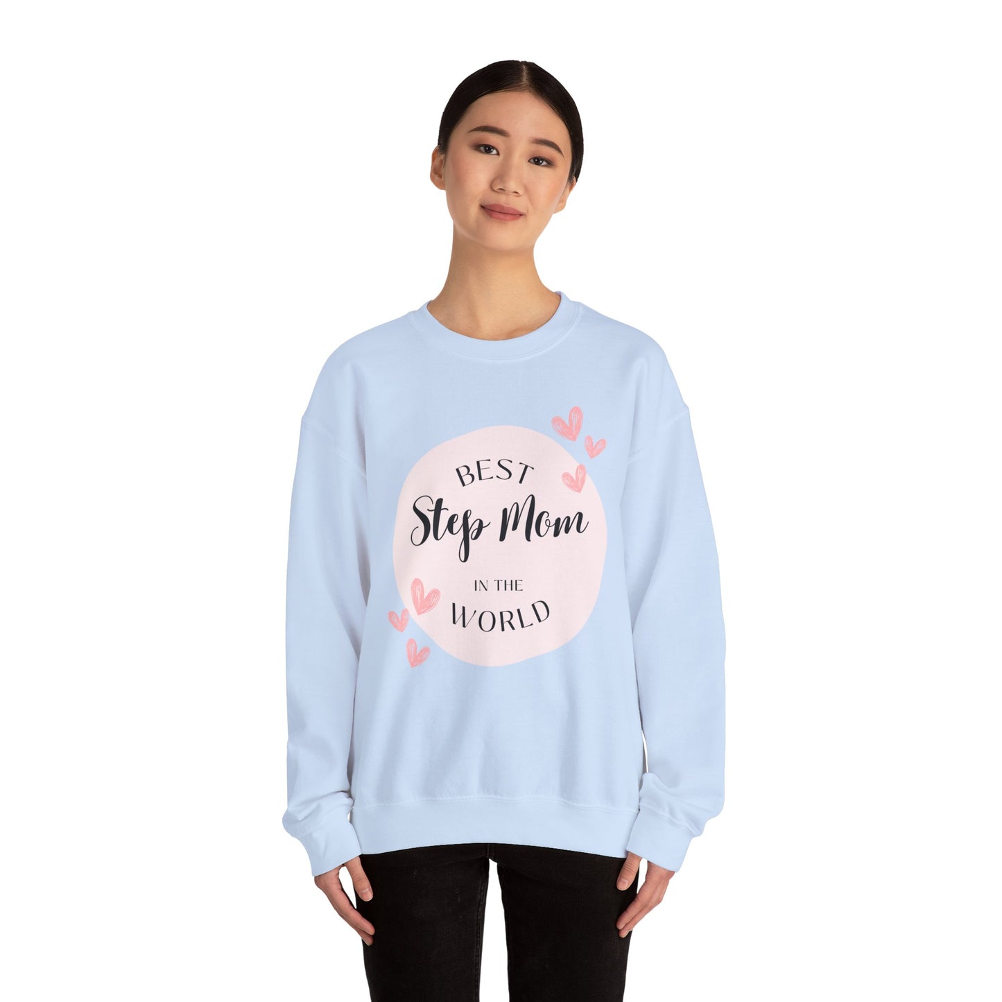Best Step Mom Crewneck Sweatshirt – Cozy Gift for Step Moms
