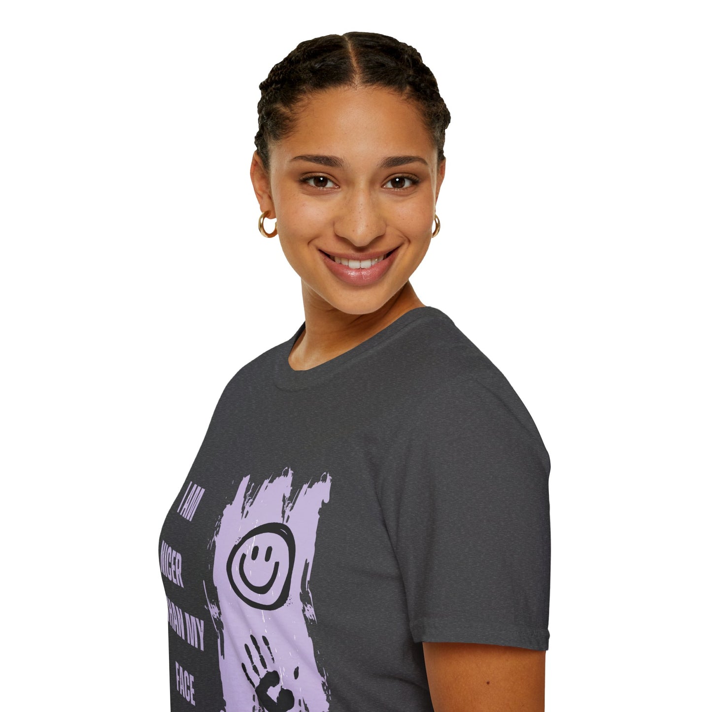 I Am Nicer Than My Face Unisex Softstyle T-Shirt - Fun & Positive Vibes for Everyday Wear