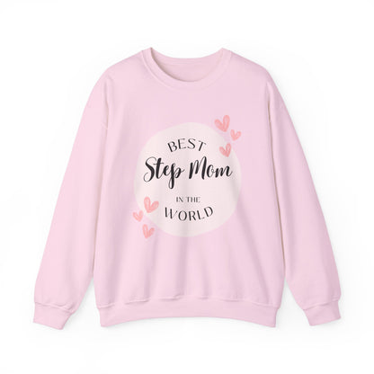 Best Step Mom Crewneck Sweatshirt – Cozy Gift for Step Moms