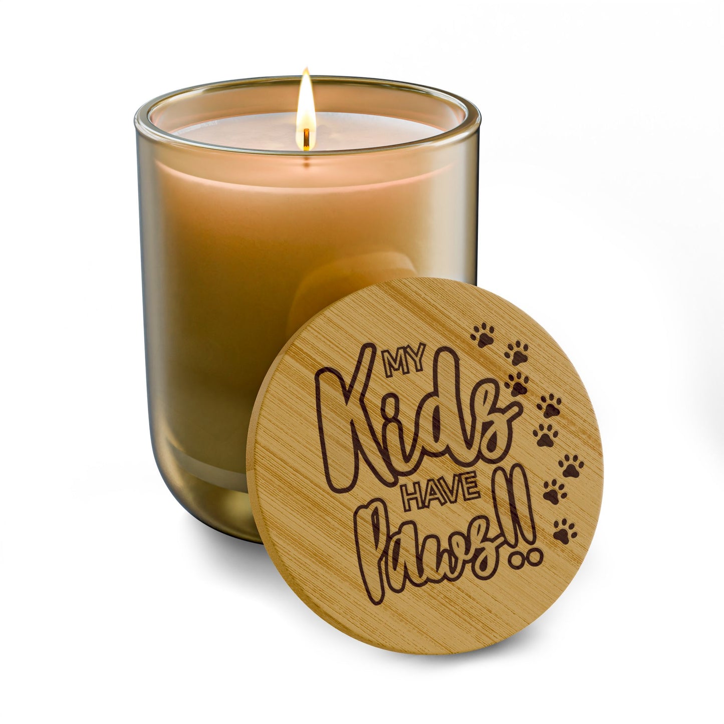 Scented Soy Candle, 14oz  My Kids Have Paws (Engraving)