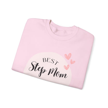 Best Step Mom Crewneck Sweatshirt – Cozy Gift for Step Moms