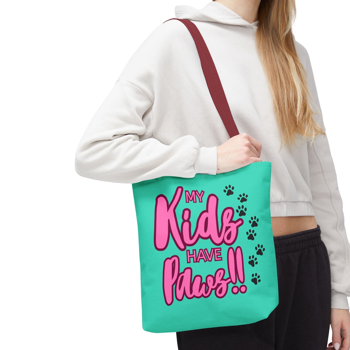 Tote Bag 13x13 My Kids Have Paws Mother