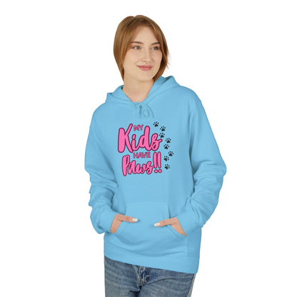 Unisex Midweight Softstyle Fleece Hoodie My Kids have Paws