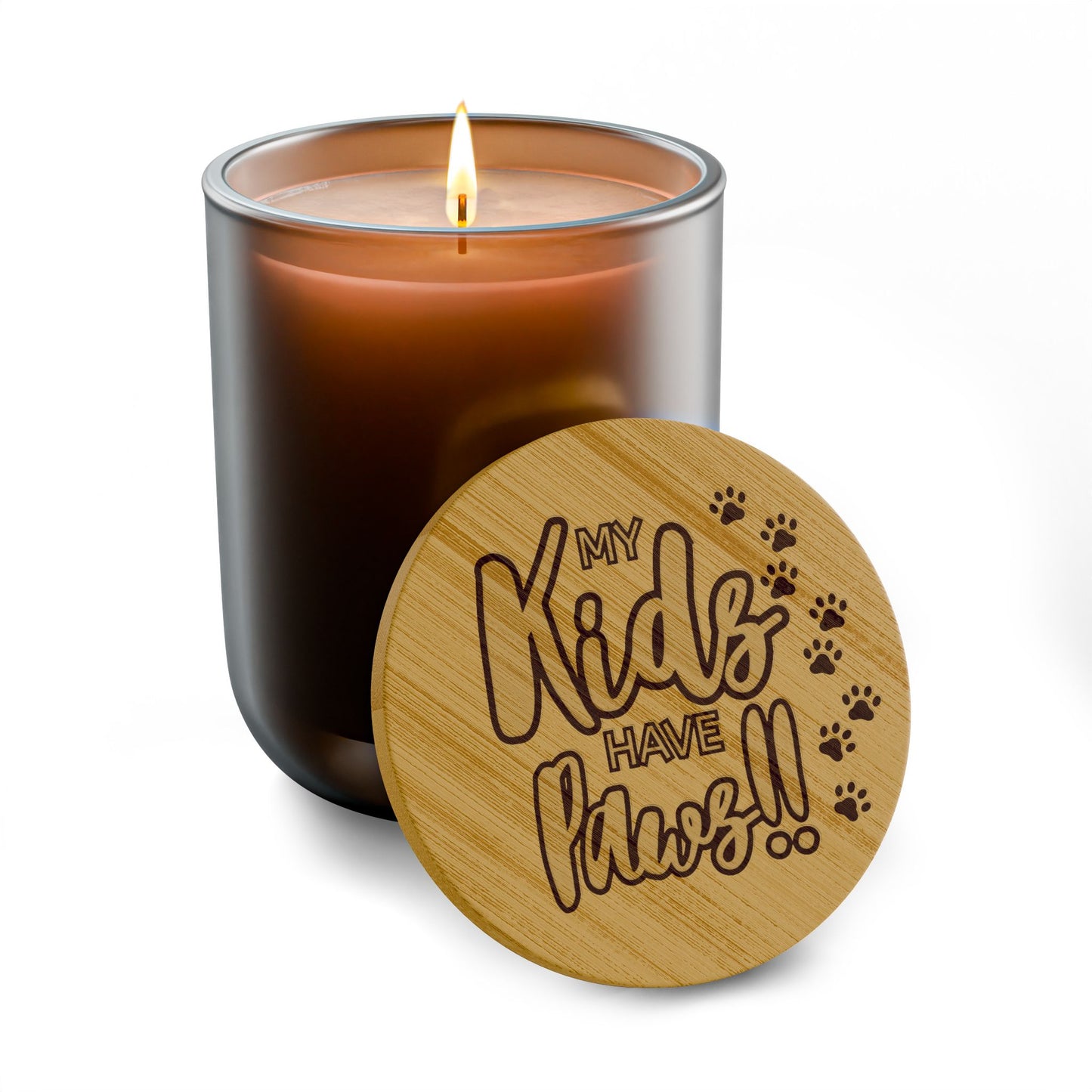 Scented Soy Candle, 14oz  My Kids Have Paws (Engraving)