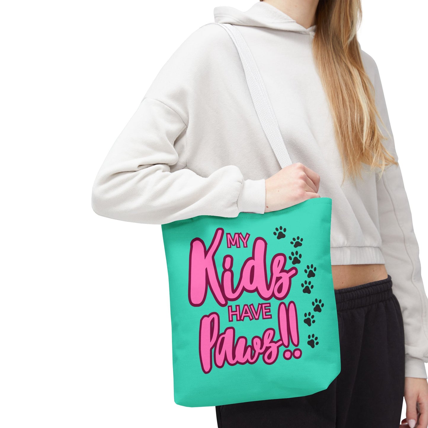 Tote Bag 13x13 My Kids Have Paws Mother