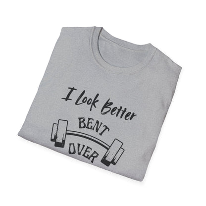 I look better Funny Fitness T-Shirt, Gym Humor Shirt, Weightlifting Gift, Workout Tee, Unisex Softstyle T-Shirt