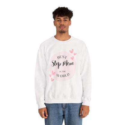 Best Step Mom Crewneck Sweatshirt – Cozy Gift for Step Moms