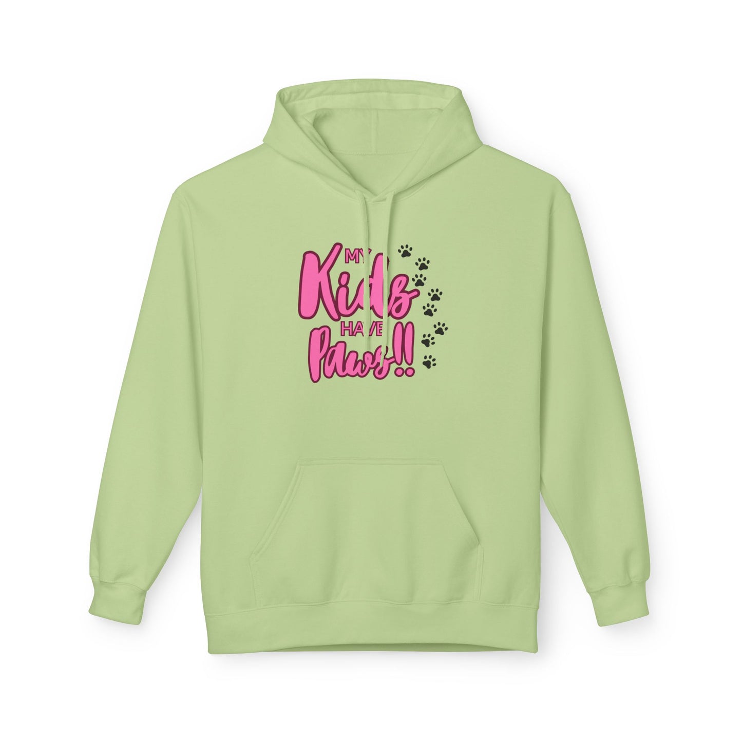 Unisex Midweight Softstyle Fleece Hoodie My Kids have Paws