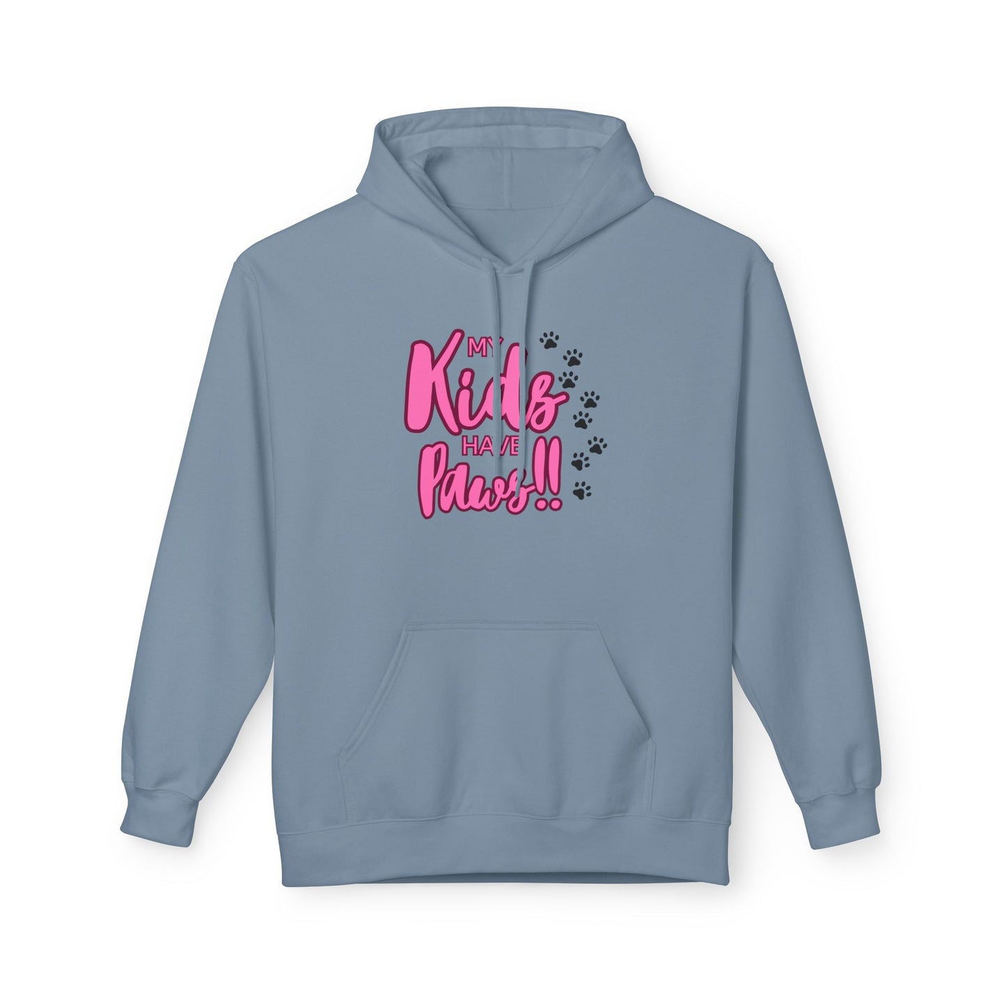 Unisex Midweight Softstyle Fleece Hoodie My Kids have Paws