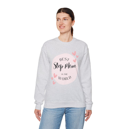 Best Step Mom Crewneck Sweatshirt – Cozy Gift for Step Moms