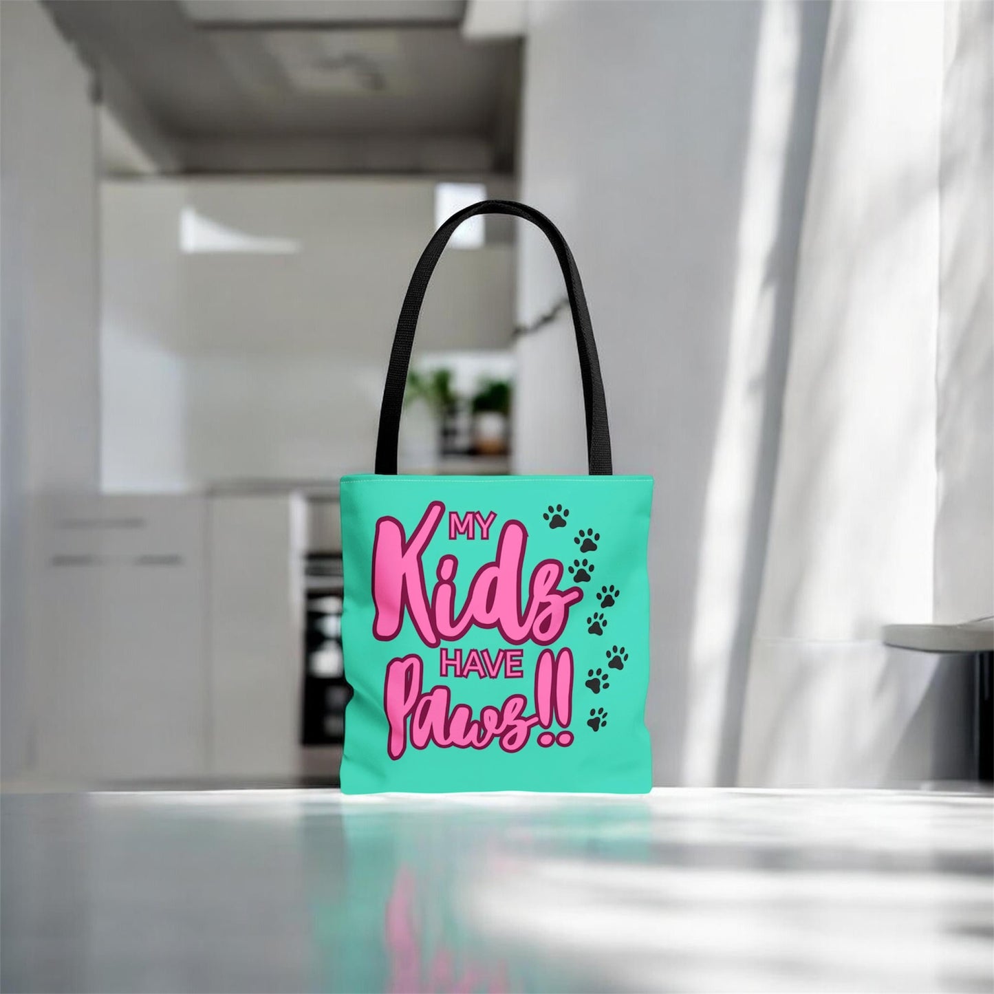 Tote Bag 13x13 My Kids Have Paws Mother